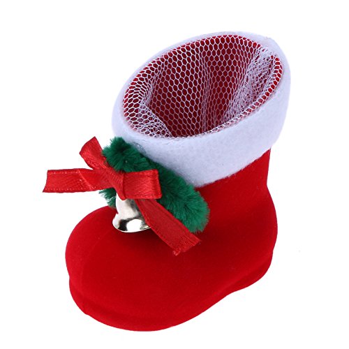 Demiawaking Weihnachtsdekor Weihnachtsmann Süßigkeiten Stiefel Home Party Geschenk rote Stiefel von Demiawaking