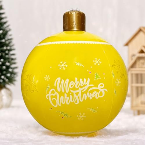 Groß Weihnachtskugeln Deko, Aufblasbar Kugeln Weihnachtsdeko Weihnachten Ball, Wasserdicht Weihnachtskugel Ornamente für Hochzeit Party (B) von Demiawaking