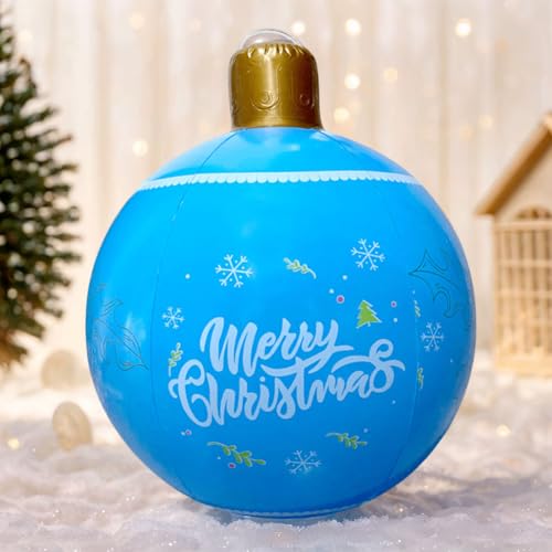 Groß Weihnachtskugeln Deko, Aufblasbar Kugeln Weihnachtsdeko Weihnachten Ball, Wasserdicht Weihnachtskugel Ornamente für Hochzeit Party (C) von Demiawaking