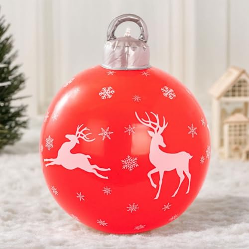 Groß Weihnachtskugeln Weihnachtsdeko, Aufblasbar Kugeln Weihnachtsdeko Weihnachten Ball, Wasserdicht Weihnachtskugel Ornamente für Hochzeit Party (A) von Demiawaking