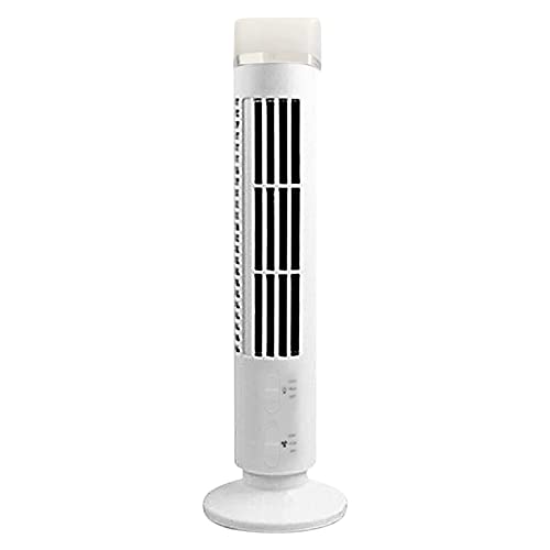 Mini Klimaanlage Ventilator, 3W Luftkühler Desktop Kühler, mit LED, USB Mobile Klimageräte, 2 Geschwindigkeiten für Büro, Reise, Sport (Weiss) von Demiawaking