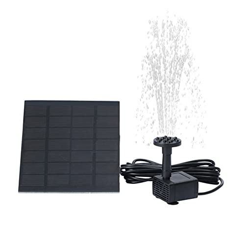 Solar Springbrunnen Aquarium Teichpumpe mit 6 Düsen, Teichbrunnen Wasserpumpe, Gartendeko Requisiten Deko, Tragbar Brunnen für Garten Teich Outdoor (1Pc) von Demiawaking