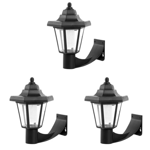Solarlampen für Außen, wasserdichte Solar Wandleuchte Außen Solarleuchte, Solar Gartenleuchte Gartendeko, Solar Laterne Solarlaterne für Garten, Terrasse, Hof (3Pcs) von Demiawaking