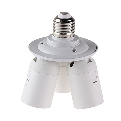 demiawaking 3/4 in1 E27-Fassung Splitter Licht Lampe Birne Adapter Halterung für Softbox E27-3e27 von Demiawaking