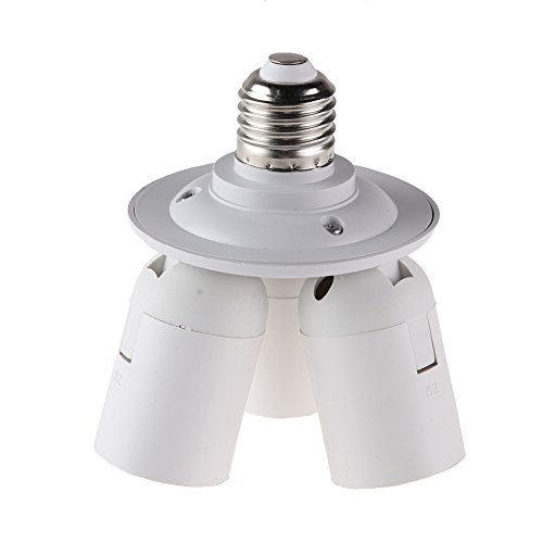 demiawaking 3/4 in1 E27-Fassung Splitter Licht Lampe Birne Adapter Halterung für Softbox E27-3e27 von Demiawaking