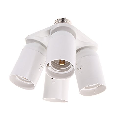 demiawaking 3/4 in1 E27-Fassung Splitter Licht Lampe Birne Adapter Halterung für Softbox E27-4e27 von Demiawaking