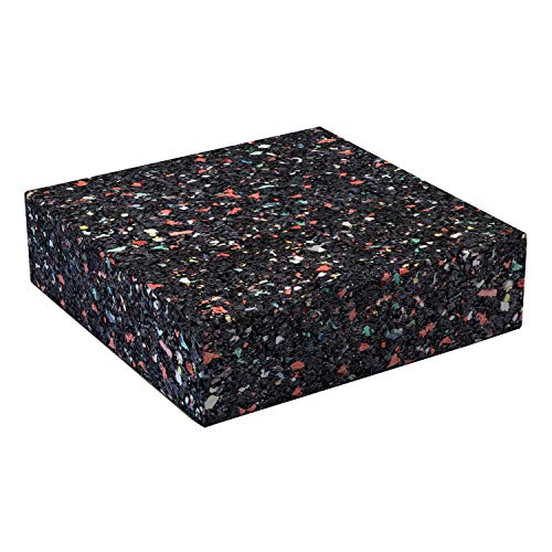 DEMMELHUBER Terrassenpads Gummigranulat auf Recyclingbasis Pad Gummipad (100 Stück, 90 x 90 x 20 mm) von Demmelhuber