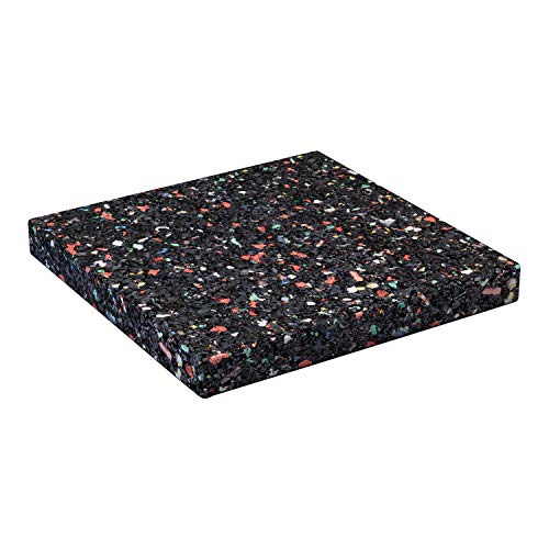 DEMMELHUBER Terrassenpads Gummigranulat auf Recyclingbasis Pad Gummipad (125 Stück, 90 x 90 x 8 mm) von Demmelhuber