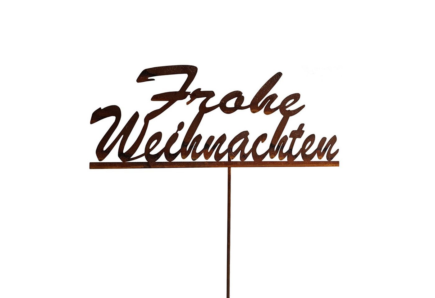 Demmer Lasercut Deko-Schriftzug Edelrost Schriftzug Frohe Weihnachten, Edelrost von Demmer Lasercut