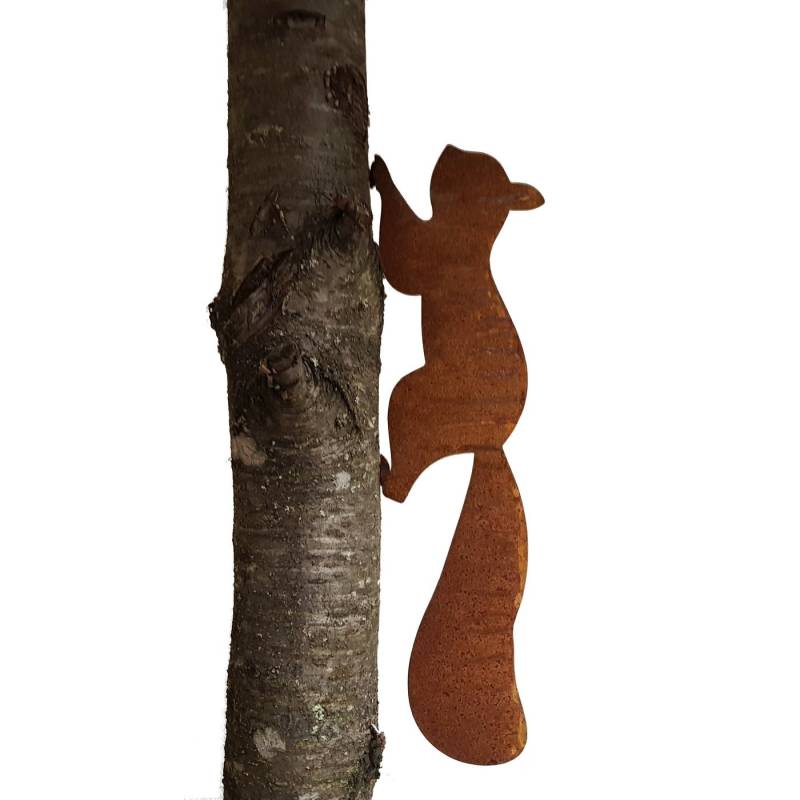 Demmer Lasercut Gartenfigur Edelrost Eichhörnchen von Demmer Lasercut