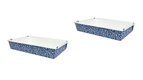 Demmler 2er Back- und Auflaufform - Ideal für selbst gebackene Köstlichkeiten jeglicher Art - Farbe: Blau - Maße: 28,5 x 18,5 x 5 cm - Inhalt: 2x2 Stück - Made in Germany von Demmler