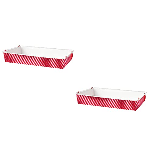 Demmler Back- und Auflaufform - Farbe: Rot - 4 Stück (2x2 Sets) - Rechteckige Einwegform aus stabilem Ofenkarton (28,5 x 18,5 x 5 cm) - Backfest bis 200 °C, gefrierfest bis -40 °C - Made in Germany von Demmler