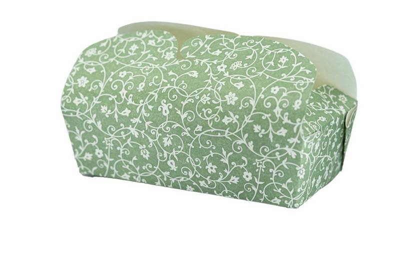 Demmler Backform 7051530404A, Jade (Grün), Papier Backform Baking Box To Go - Maße ca. 16x8x5cm - Made in Germany von Demmler