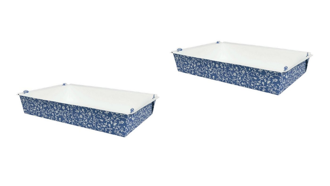 Demmler Backform Back- & Auflaufform 2er Set Blau Classico - 2 x 2 Universalbackformen, mit schönen Verzierungen - Made in Germany Demmler Backform Back- & Auflaufform 2er Set Blau Classico - 2 x 2 Universalbackformen, mit schönen Verzierungen - Made in Germany von Demmler