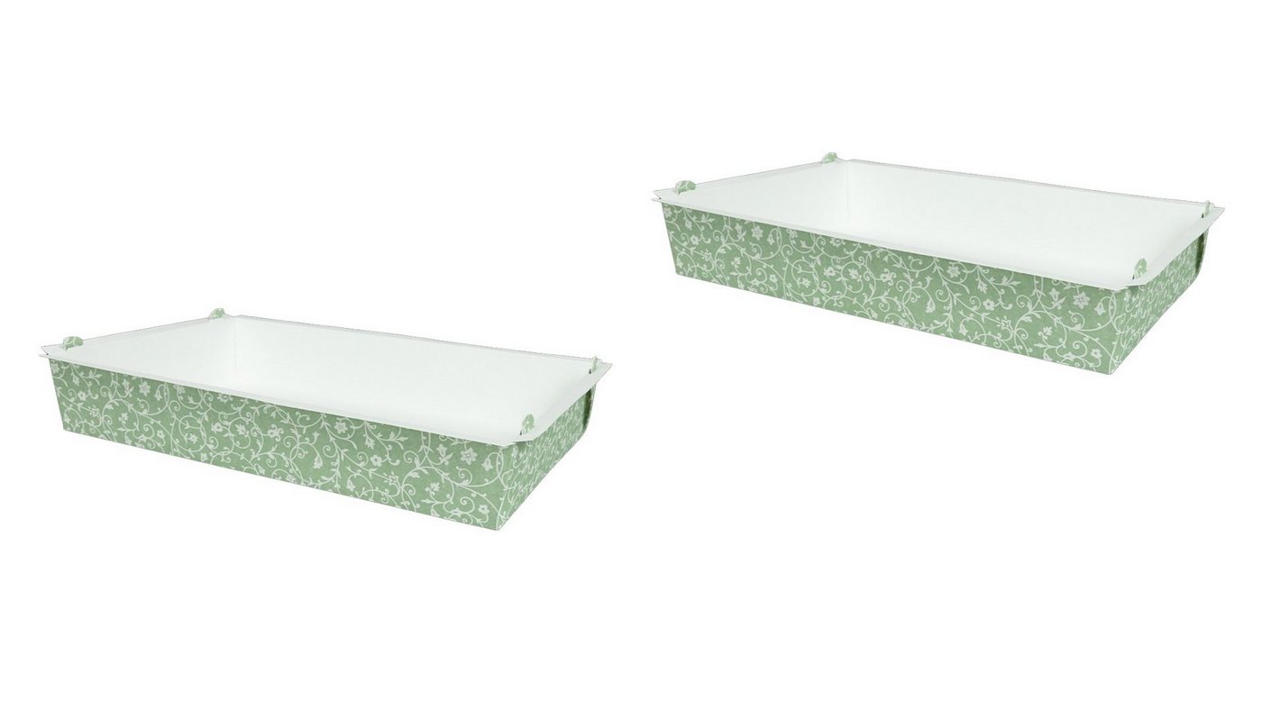 Demmler Backform Back- & Auflaufform 2er Set Jade Classico - 2 x 2 Universalbackformen, mit schönen Verzierungen - Made in Germany von Demmler