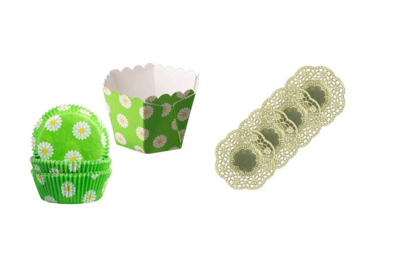 Demmler Backform Backformen Set mit Gänseblümchen - Inklusive goldenen Tassendeckchen, für ein vielseitiges und dekoratives Backerlebnis - Made in Germany von Demmler