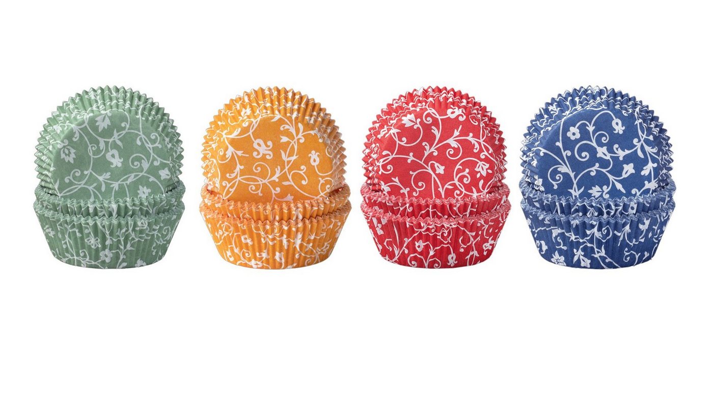 Demmler Backform Muffin Classico Set - Mango, Jade, Blau, Rot -, als Verzierung von Backwaren - Made in Germany von Demmler