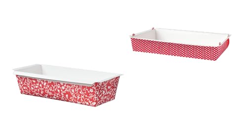 Demmler Backformen Set - Enthält Back- und Auflaufform und XXL Backform - Farbe: Rot - Insgesamt: 5 Stück - Made in Germany von Demmler