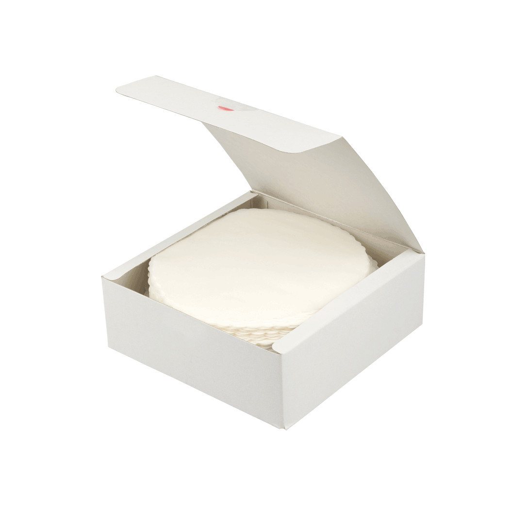 Demmler Backpapier 1350745016FSC, 500 Stk. Burgertrennpapier - Ø13cm -, zum Trennen von Käse, Wurst oder Burger - Made in Germany von Demmler