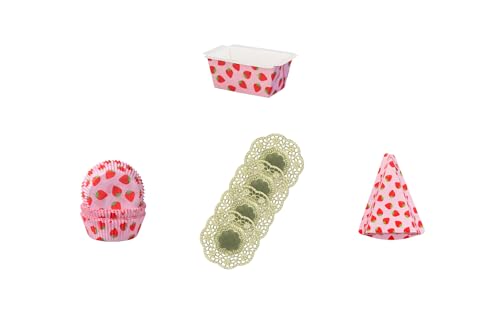 Demmler Backset Erdbeere – 79-teiliges Backformen-Set aus lebensmittelechtem Papier – 60 Muffinförmchen, 9 Tortenstück-Formen, 10 Mini-Backformen inkl. 4 goldene Tassendeckchen – Made in Germany Demmler Backset Erdbeere – 79-teiliges Backformen-Set aus lebensmittelechtem Papier – 60 Muffinförmchen, 9 Tortenstück-Formen, 10 Mini-Backformen inkl. 4 goldene Tassendeckchen – Made in Germany von Demmler