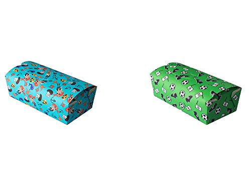 Demmler Baking Box to go Classico 2er Party Set Fußball & Piraten - 2x 4 Stück - Backform mit integriertem Deckel - 16 x 8 x 12 cm - Einweg-Kastenform - Backfest bis 200 °C - Made in Germany Demmler Baking Box to go Classico 2er Party Set Fußball & Piraten - 2x 4 Stück - Backform mit integriertem Deckel - 16 x 8 x 12 cm - Einweg-Kastenform - Backfest bis 200 °C - Made in Germany von Demmler