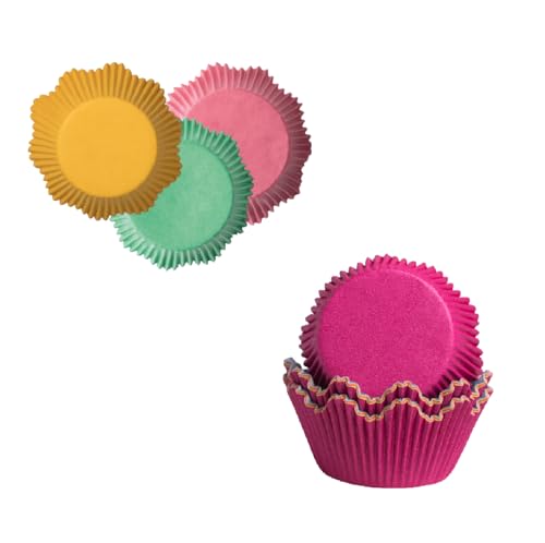 Demmler Kronen Muffinförmchen Set farbig - Cupcakeförmchen mit den Motiven farbig sortiert - Maße: 5 x 5 x 3,8 cm - Insgesamt 88 Stück - Made in Germany von Demmler