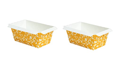 Demmler Mini-Backform Classico - Ideal zum Backen und Aufbewahren von Mini-Kastenkuchen - Farbe: Mango - Maße: 7 x 4 x 4 cm - Inhalt: 2x10 Stück - Made in Germany von Demmler