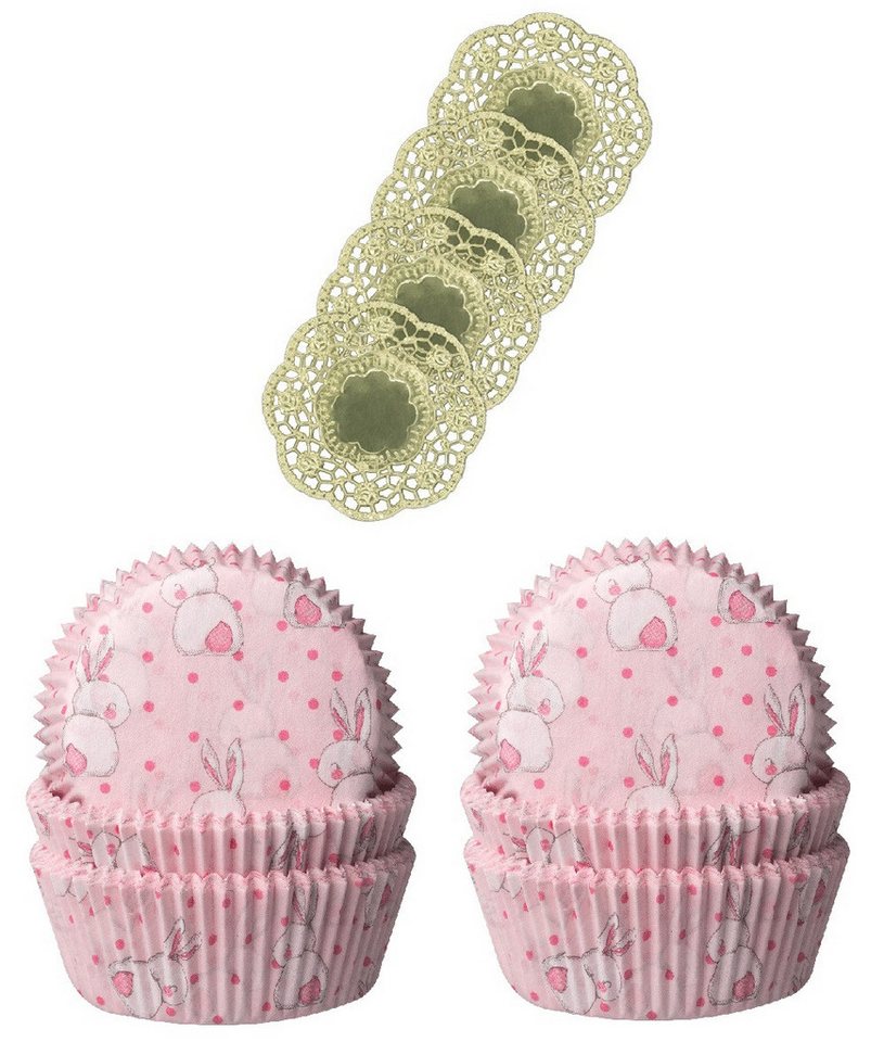 Demmler Muffinform 2er Set Osterhase - Inklusive Tassendeckchen in Gold, zum Dekorieren und Backen von Muffins - Made in Germany Demmler Muffinform 2er Set Osterhase - Inklusive Tassendeckchen in Gold, zum Dekorieren und Backen von Muffins - Made in Germany von Demmler