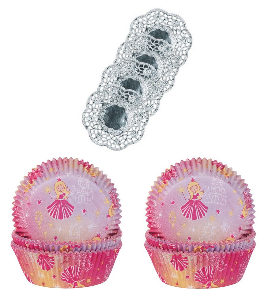 Demmler Muffinform 2er Set Prinzessin - Inklusive Tassendeckchen in Silber, zum Dekorieren und Backen von Muffins - Made in Germany Demmler Muffinform 2er Set Prinzessin - Inklusive Tassendeckchen in Silber, zum Dekorieren und Backen von Muffins - Made in Germany von Demmler