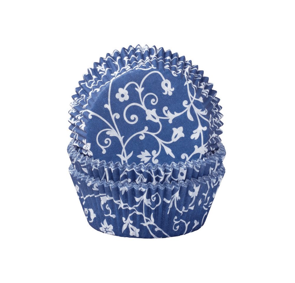 Demmler Muffinform 5012506050BLAU, Blau/Weiß - 60 Stück -, zum Backen und Dekorieren von leckeren Muffins - Made in Germany von Demmler