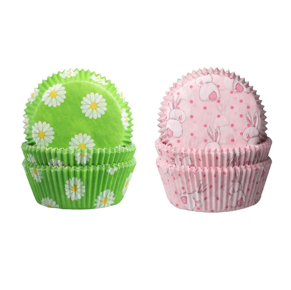 Demmler Muffinform Backformen Set - 2er Gänseblümchen+Osterhase, Sets mit verschiedenen Motiven aus Papier - Made in Germany von Demmler