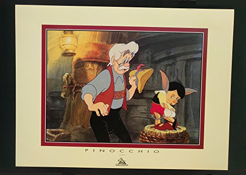 Demons & Merveilles Disney Poster - (Pinocchio 1) - Retro Art Kunstdruck - Mickey Mouse/Schneewittchen und die 7 Zwerge/Pinocchio von Demons & Merveilles