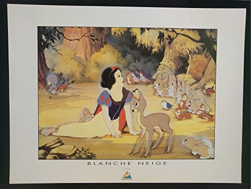 Demons & Merveilles Disney Poster - (Schneewittchen 2) - Retro Art Kunstdruck - Mickey Mouse/Schneewittchen und die 7 Zwerge/Pinocchio von Demons & Merveilles