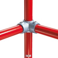 90°-Eckverbinder mit Durchgang, Außen-Ø Rohr 33,7 mm von Kee® Klamp