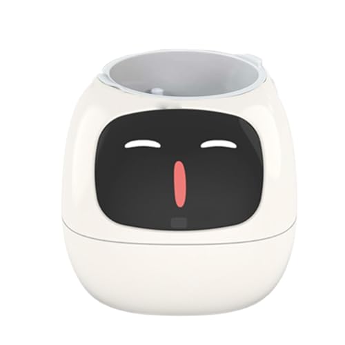 Demsyeq 11.4x10x9.6cm Intelligenter Pflanztopf Smart Pet Planter Smart Flower Pots Intelligenter Blumentopf Mit Ladekabel Entzückender Pflanzenbegleiter Für Die Innendekoration von Demsyeq