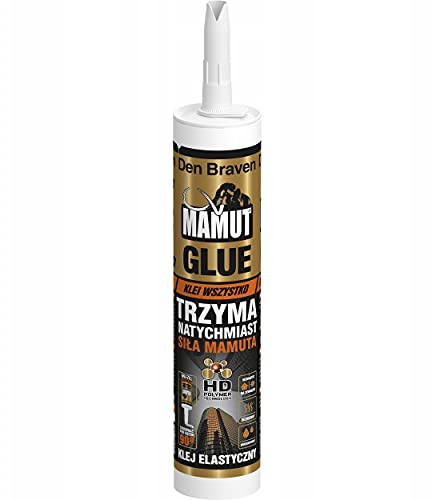 Mamut Glue Montagekleber, Kartusche 290ml, Universal-Montagekleber schnell bindend, hohe Haftkraft, wasserdicht, 40°C bis + 90°C, Weiß Mamut Glue Montagekleber, Kartusche 290ml, Universal-Montagekleber schnell bindend, hohe Haftkraft, wasserdicht, 40°C bis + 90°C, Weiß von Den Braven
