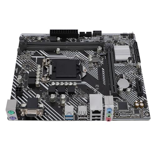 Computer -Motherboard für Core I9, LGA 1200 Gaming Motherboard mit DDR4 X 2 DIMM -Slots, VGA -Ausgang, PCI E 4.0, Realtek LAN und Soundchip, M ATX DDR4 Motherboard für Computer von Denash