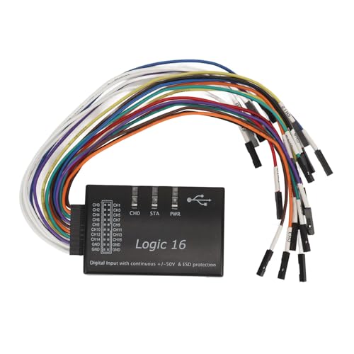 Denash 16 Channel Logic Analyzer USB Compact and Tragbar, Unterstützen Sie Mehrere Betriebssysteme, die für Professionelle Schaltungsdesigner Geeignet Sind Denash 16 Channel Logic Analyzer USB Compact and Tragbar, Unterstützen Sie Mehrere Betriebssysteme, die für Professionelle Schaltungsdesigner Geeignet Sind von Denash