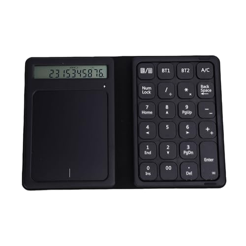 Denash 23 Key Numeric -Tastatur mit Taschenrechner, Touchpad, Faltbarem Drahtlosen Numpad von Denash