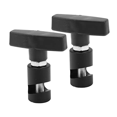 Denash 2Pcs Lift-Support-, Tool mit Haltbarem Knauf, Aluminium Legierung und Kunststoff Klemme, für Kapuze, Heckklappe, Schrägheck, Kofferraum, Verhindern Schäden an Persönlichen (BLACK) von Denash