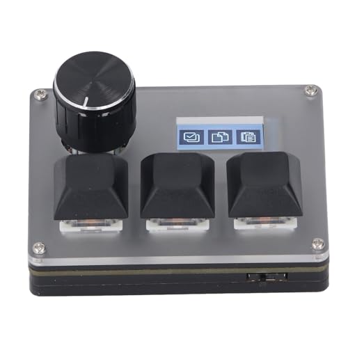 Denash 3 Tasten Kleine Tastatur, Macro Hot Swap -Tastatur, Anpassbare Kabel - mit RGB Licht 0,96 Zoll Farbe LCD Bildschirm für Weitere Szenen Geeignet Denash 3 Tasten Kleine Tastatur, Macro Hot Swap -Tastatur, Anpassbare Kabel - mit RGB Licht 0,96 Zoll Farbe LCD Bildschirm für Weitere Szenen Geeignet von Denash