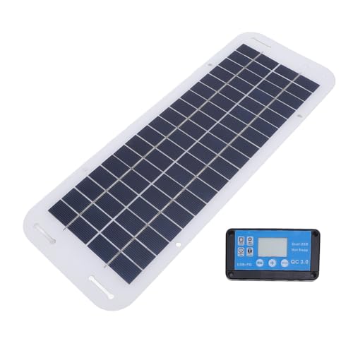 Denash 30W Effizientes Polykristallines Solar -Ladegerät mit 100A -Controller für Auto Outdoor Aktivitäten, Blau, Single von Denash