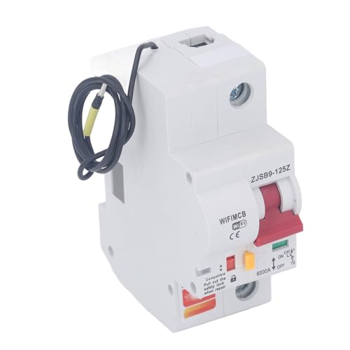 Denash 80A Smart Miniature Circuit Breaker mit Integrierter WLAN-Antenne für Fernbedienung, Zuverlässiger -Server für Smart-Home-Automatisierung (220V) von Denash