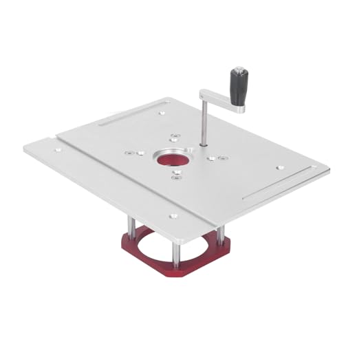 Denash Aluminiumlegierungs -Router -Tischhebedose mit Griff Zum Trimmmaschinenholzbearbeitung Flip Board Easy Installation von Denash