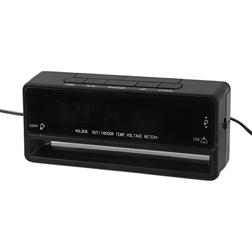 Denash Auto Digital Thermometer Einstellbarer Spannungsmesser für Innenräume Im Innenbereich Außentemperaturüberwachung ABS -Material Denash Auto Digital Thermometer Einstellbarer Spannungsmesser für Innenräume Im Innenbereich Außentemperaturüberwachung ABS -Material von Denash