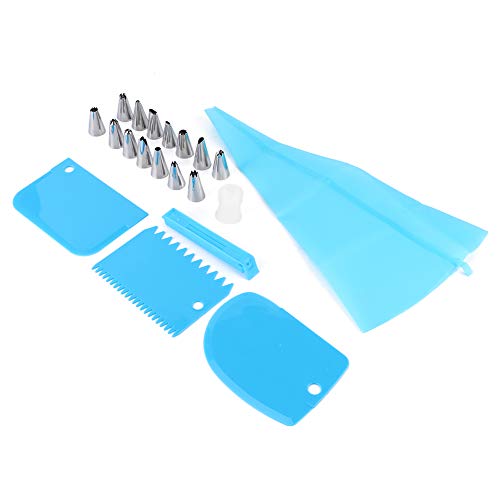 Denash Cake Decorating Kit Professionelles Rohrtaschen -Werkzeug für Neue Anfänger und Profis, 20 Prozent Kuchen Backset für DIY Essential -Werkzeuge, Zum Erstellen von Atemberaubenden, Keksen und von Denash