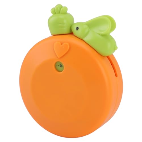 Denash Cartoon Küchentimer Süßes Mechanisches Countdown -Werkzeug für Heimküchenstudie, Langlebiges Kunststoffmaterial (ORANGE) von Denash