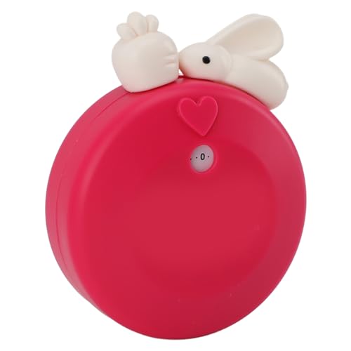 Denash Cartoon Küchentimer Süßes Mechanisches Countdown -Werkzeug für Heimküchenstudie, Langlebiges Kunststoffmaterial (Rosenrot) von Denash
