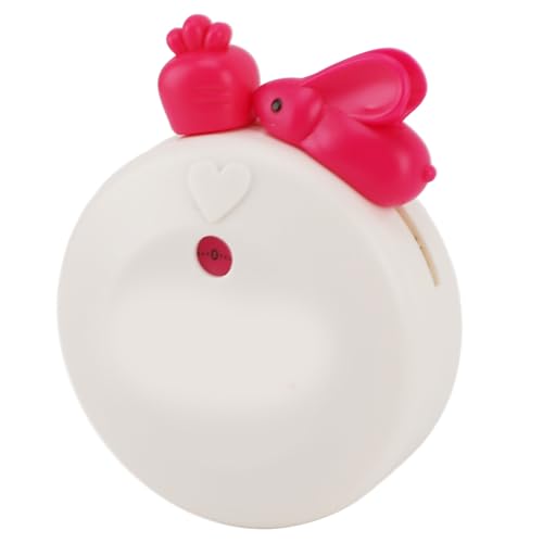 Denash Cartoon Küchentimer Süßes Mechanisches Countdown -Werkzeug für Heimküchenstudie, Langlebiges Kunststoffmaterial (WHITE) von Denash
