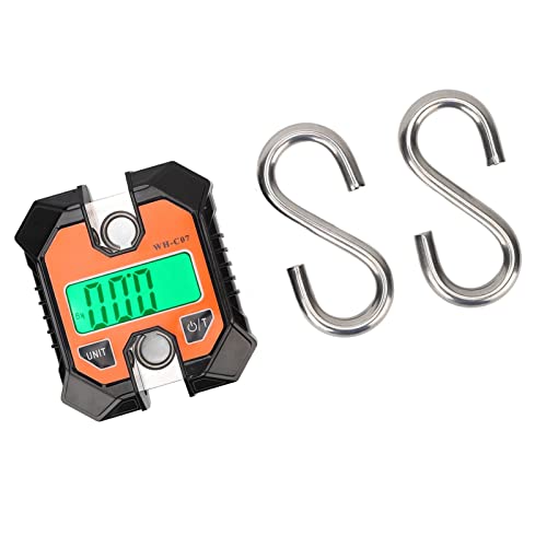 Denash Digitale Fischereiskala Hoch Genaue Tragbare Hakenskala für die Jagd und Fischerei, ABS -Injektionskörper, 375 G, 1 X Digitale Fischereiskala, 2 X Waage -Haken von Denash
